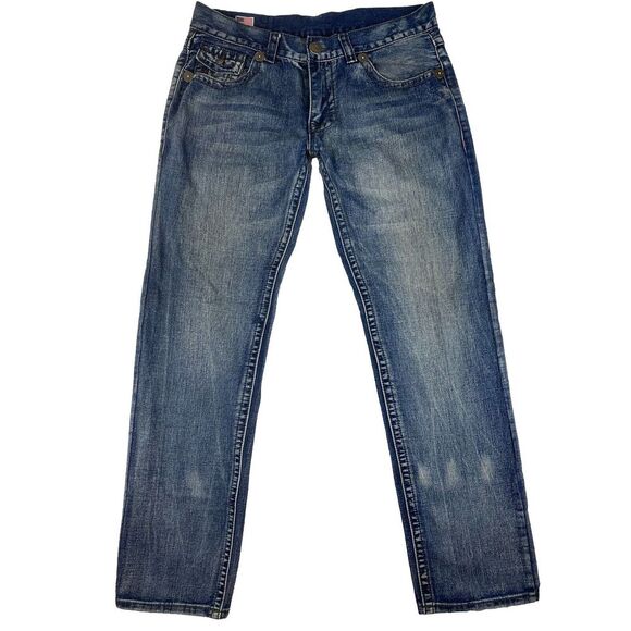 True Religion Jeans Men's Low Rise Medium Wash Size‎ 38 (38x35 Measured) - Picture 1 of 16